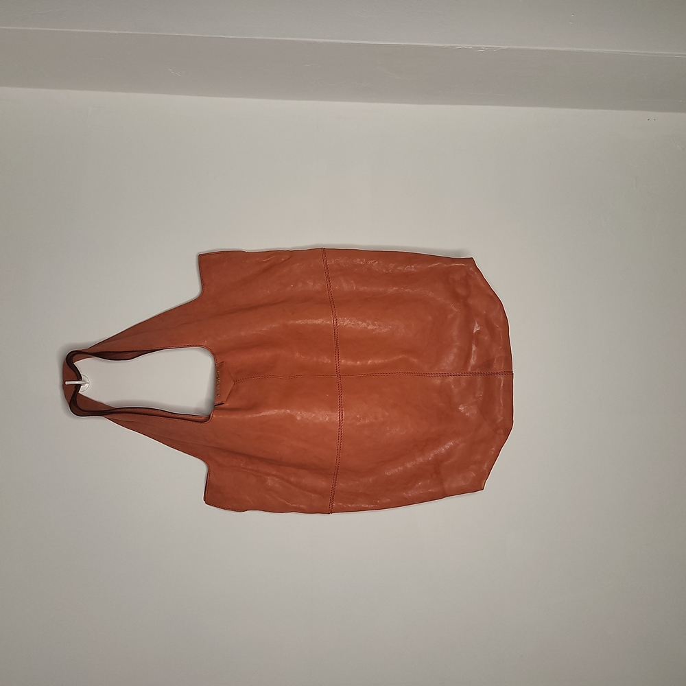 Givenchy  Lamb George V Tote, bright  orange color, oversized.